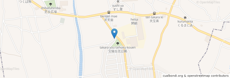 Mapa de ubicacion de 一時停止待伏せ en 日本, 茨城県, つくば市.