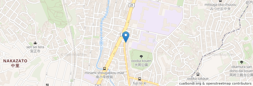 Mapa de ubicacion de BISTRO INDIGO JAM en 日本, 神奈川県, 横浜市, 南区.