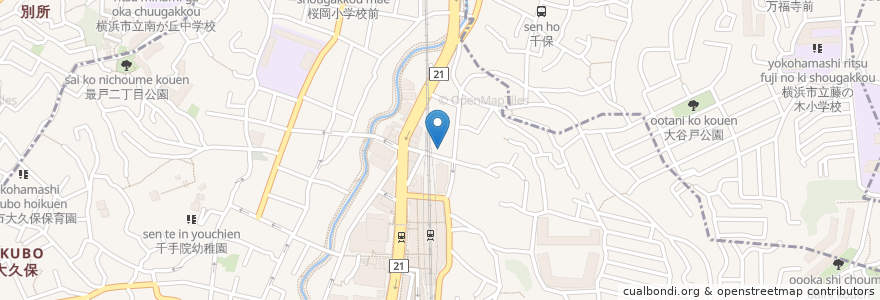 Mapa de ubicacion de あまがいメンタルクリニック en Japon, Préfecture De Kanagawa, 横浜市.
