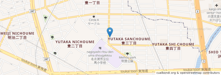 Mapa de ubicacion de 名古屋元禄郵便局 en Jepun, 愛知県, 名古屋市, 南区.