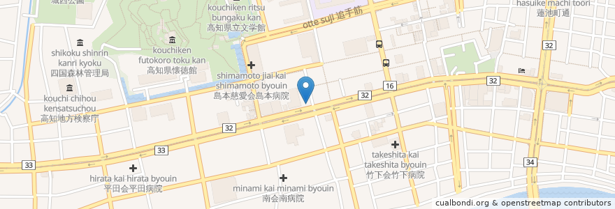 Mapa de ubicacion de 窪川BEER STYLE　Callman56 en Japão, 高知県, 高知市.