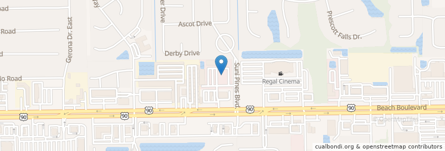 Mapa de ubicacion de Family Medical Center en 미국, 플로리다주, Duval County, 잭슨빌.