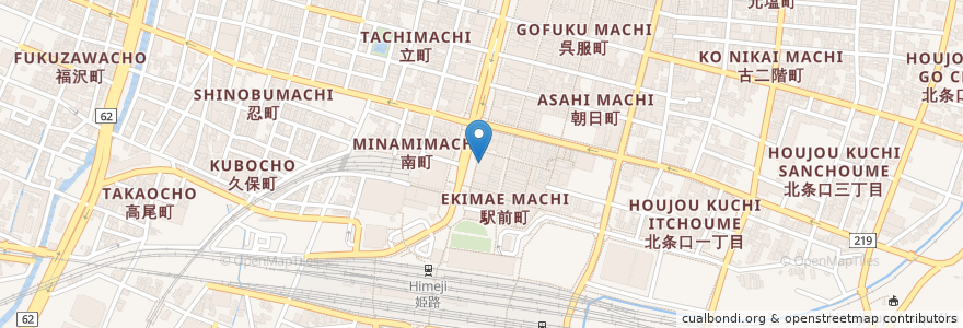 Mapa de ubicacion de 快活CLUB en Japan, Präfektur Hyōgo, 姫路市.