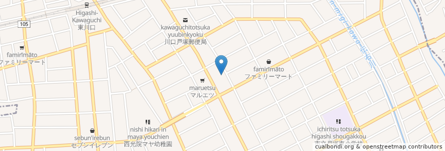 Mapa de ubicacion de サンドラッグ en Japón, Prefectura De Saitama, 川口市.