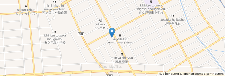 Mapa de ubicacion de とんでん en ژاپن, 埼玉県, 川口市.