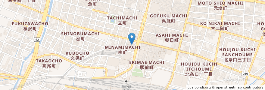 Mapa de ubicacion de 新生軒 en ژاپن, 兵庫県, 姫路市.