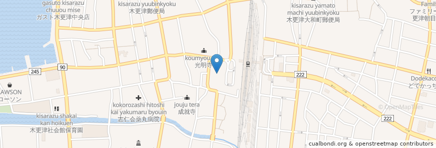 Mapa de ubicacion de 木更津市役所　駅前庁舎 en ژاپن, 千葉県, 木更津市.