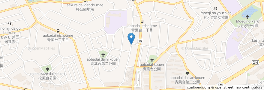 Mapa de ubicacion de うさぎや en 日本, 神奈川県, 横浜市, 青葉区.