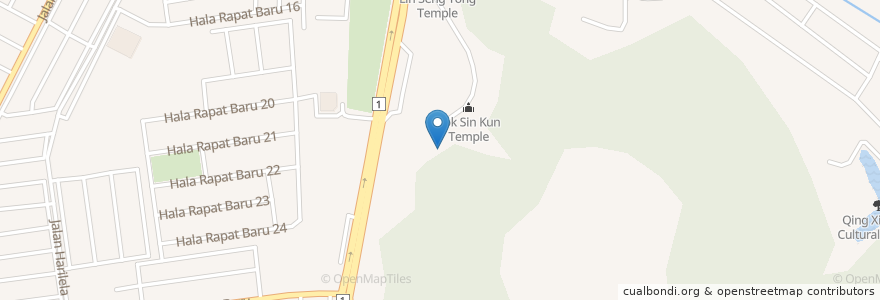Mapa de ubicacion de Yok Sin Kun Temple en マレーシア, ペラ.