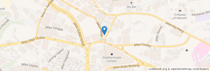 Mapa de ubicacion de Swingers Bar & Sports Lounge @ The Golf Club KL City Centre en Malasia, Selangor, Kuala Lumpur.