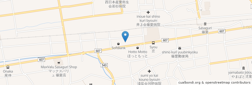 Mapa de ubicacion de エネオス en Japon, Préfecture De Fukuoka, 糟屋郡, 篠栗町.