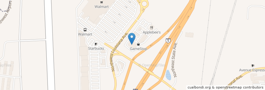 Mapa de ubicacion de Walgreens en United States, Washington, Lewis County, Chehalis.
