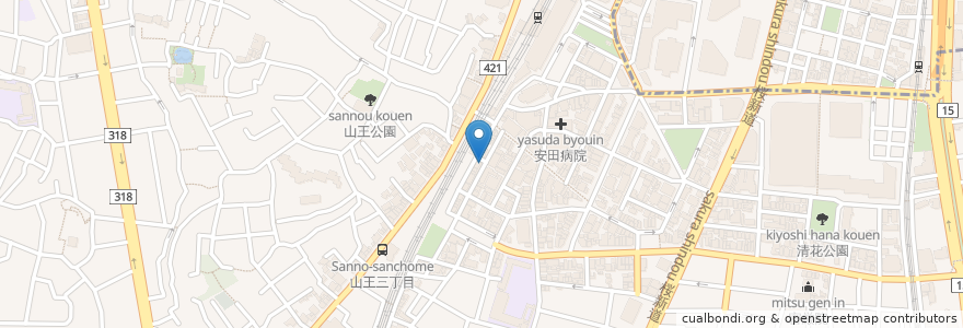 Mapa de ubicacion de 珈琲亭 ルアン en 日本, 東京都, 大田区.