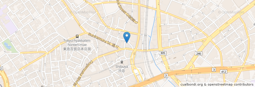 Mapa de ubicacion de Nishimura Fruits Parlour en ژاپن, 東京都, 渋谷区.