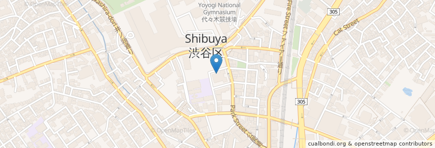 Mapa de ubicacion de Nishimura Fruits Parlor en 일본, 도쿄도, 시부야구.