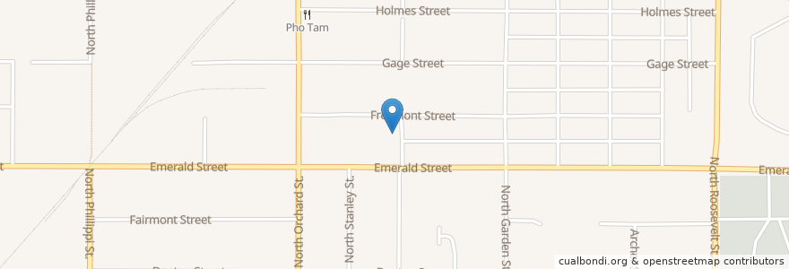Mapa de ubicacion de Stage Coach Theatre en Vereinigte Staaten Von Amerika, Idaho, Ada County, Boise.
