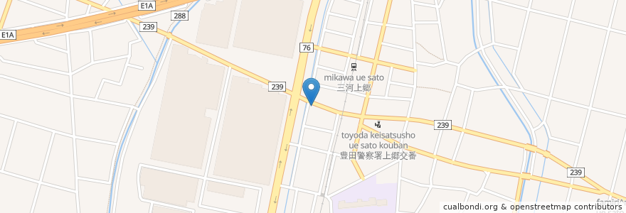 Mapa de ubicacion de 碧海信用金庫上郷支店 en Giappone, Prefettura Di Aichi, Toyota.
