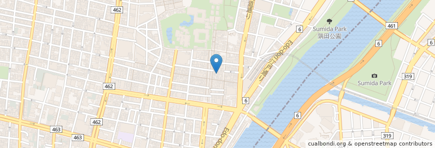 Mapa de ubicacion de 炸蝦丼－まさる en 일본, 도쿄도, 다이토구.