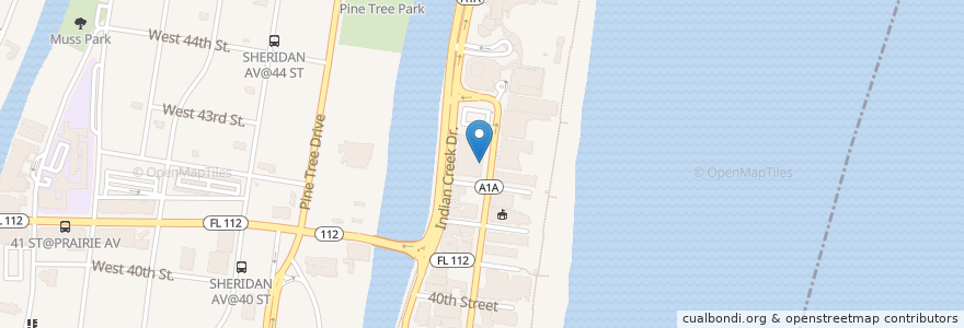 Mapa de ubicacion de Alamo Rent a Car en Vereinigte Staaten Von Amerika, Florida, Miami-Dade County, Miami Beach.