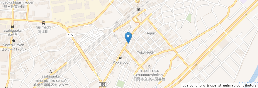 Mapa de ubicacion de アップルパーク en 日本, 東京都, 日野市.