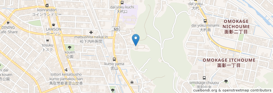 Mapa de ubicacion de 玉雲山 法清寺 en Japão, 鳥取県, 鳥取市.