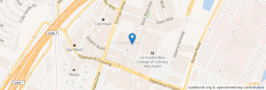 Mapa de ubicacion de Jack & Ginger's en アメリカ合衆国, テキサス州, Travis County, Austin.