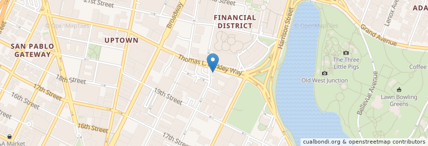 Mapa de ubicacion de First Foundation Bank en United States, California, Alameda County, Oakland.