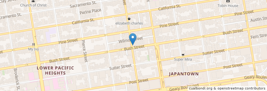 Mapa de ubicacion de Sterling Bank & Trust en 미국, 캘리포니아주, 샌프란시스코, 샌프란시스코.