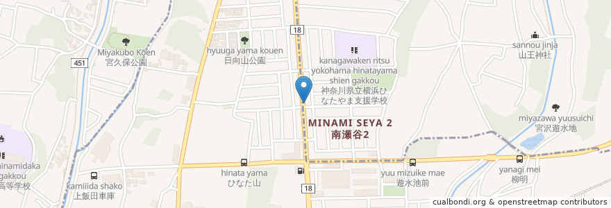 Mapa de ubicacion de ラーメン四号家 en Japão, 神奈川県, 横浜市, 泉区.