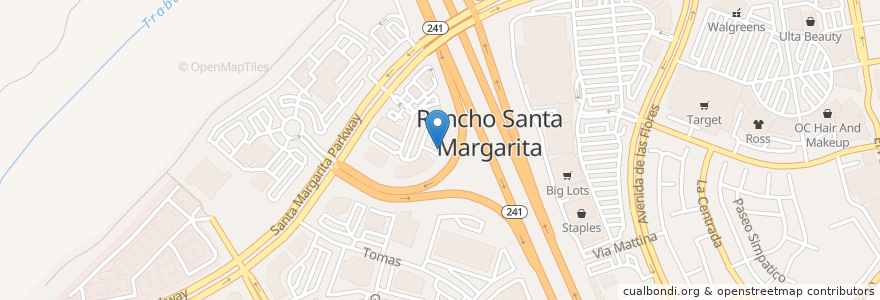 Mapa de ubicacion de Schools First ATM en アメリカ合衆国, カリフォルニア州, Orange County, Rancho Santa Margarita.