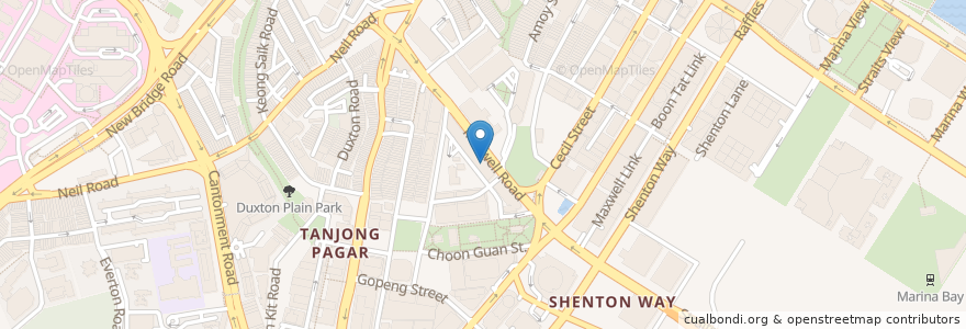 Mapa de ubicacion de Urban Saloon en Singapour, Central.