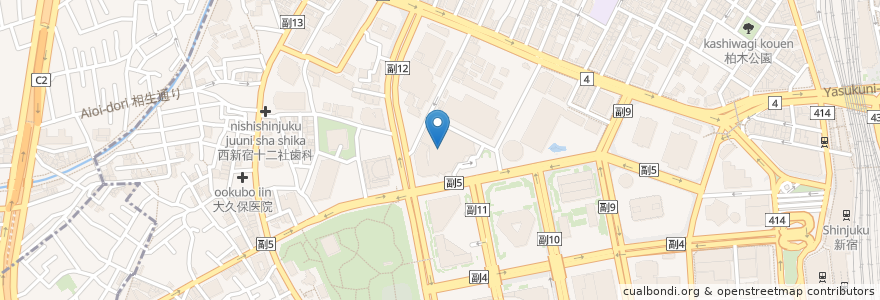 Mapa de ubicacion de ZATTA en Japon, Tokyo, Shinjuku.