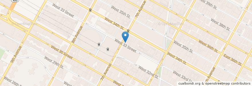 Mapa de ubicacion de Sbarro en Amerika Syarikat, New York, New York, New York County, Manhattan, Manhattan Community Board 5, Manhattan Community Board 4.