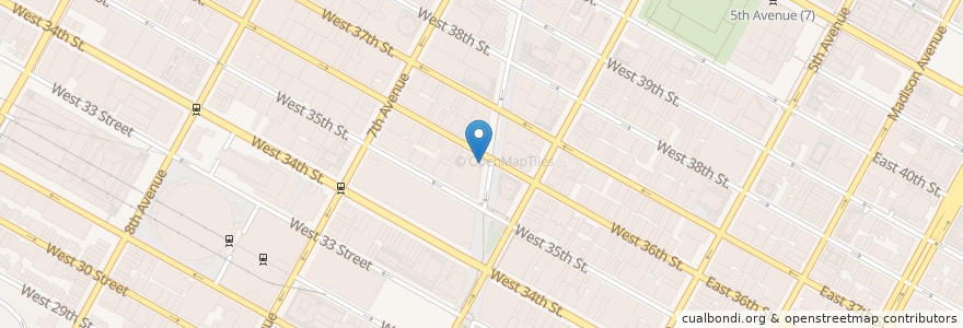 Mapa de ubicacion de Shake Shack en ایالات متحده آمریکا, New York, نیویورک, New York County, Manhattan, Manhattan Community Board 5.