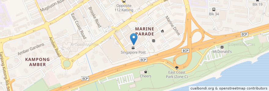 Mapa de ubicacion de Roland Restaurant en Singapura, Southeast.