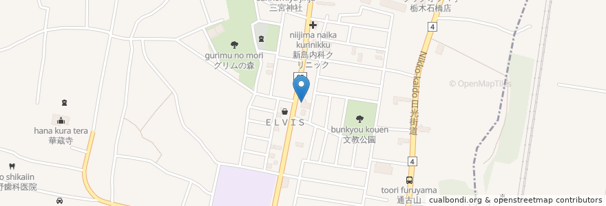 Mapa de ubicacion de ピザーラ石橋店 en Giappone, Prefettura Di Tochigi, 下野市.