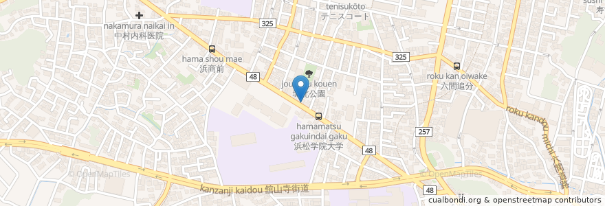 Mapa de ubicacion de TABOU en ژاپن, 静岡県, 浜松市, 中区.