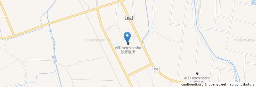 Mapa de ubicacion de AED設置場所 en Япония, Ямагата, 米沢市.
