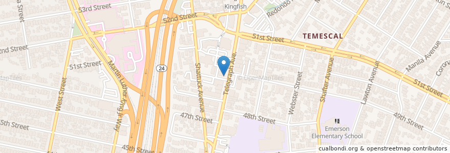 Mapa de ubicacion de Hawking Bird en United States, California, Alameda County, Oakland.