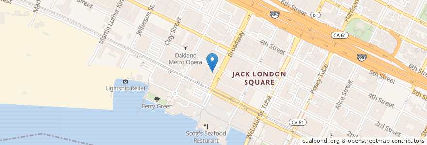 Mapa de ubicacion de Sláinte Pub & Grub en United States, California, Alameda County, Oakland.