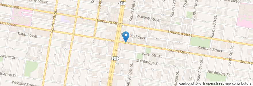 Mapa de ubicacion de Big Gay Ice Cream en アメリカ合衆国, ペンシルベニア州, Philadelphia County, フィラデルフィア.