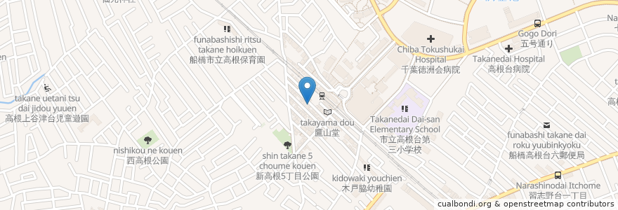 Mapa de ubicacion de スナック 夏子 en Japan, Präfektur Chiba, 船橋市.