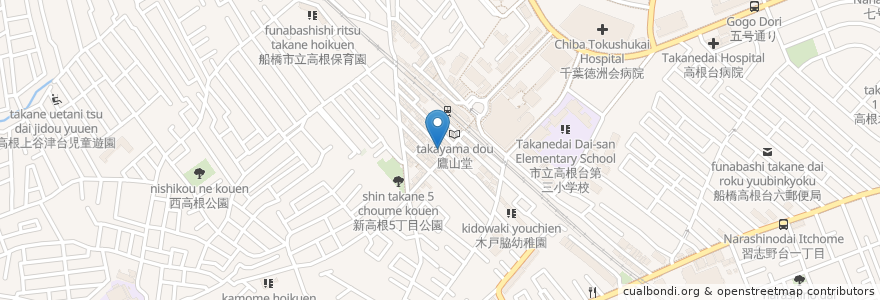 Mapa de ubicacion de スナックまんぼう en اليابان, 千葉県, 船橋市.