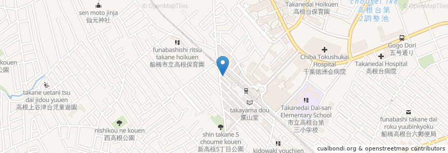 Mapa de ubicacion de 味香齋 en 日本, 千葉県, 船橋市.