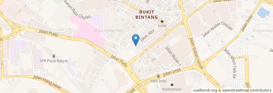 Mapa de ubicacion de Wong Ah Wah en Malesia, Selangor, Kuala Lumpur.