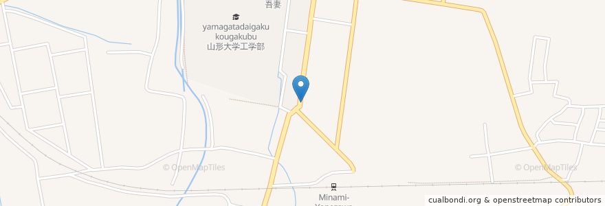 Mapa de ubicacion de ゴミステーション en 일본, 야마가타현, 米沢市.