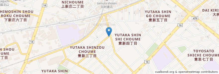 Mapa de ubicacion de chopsticksteak肉や en Japonya, 大阪府, 大阪市, 東淀川区.