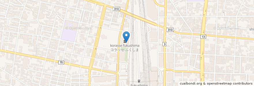 Mapa de ubicacion de きいちご en Japan, Präfektur Fukushima, Fukushima.