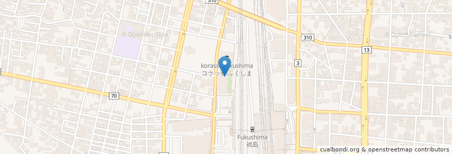 Mapa de ubicacion de ひろやまメンタルクリニック en Japão, 福島県, 福島市.