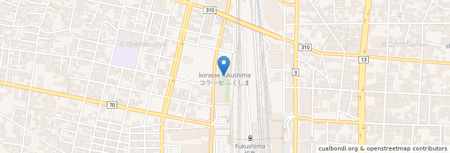 Mapa de ubicacion de 福島市役所市民課 西口行政サービスコーナー en 日本, 福島県, 福島市.
